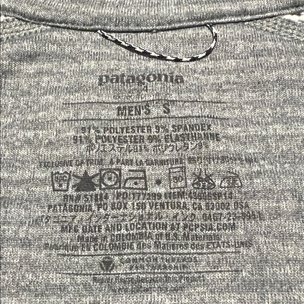 Patagonia Capilene 4 Expedition Weight 1/4 Zip Pullover Shirt Gray Men’s Small - Picture 5 of 5